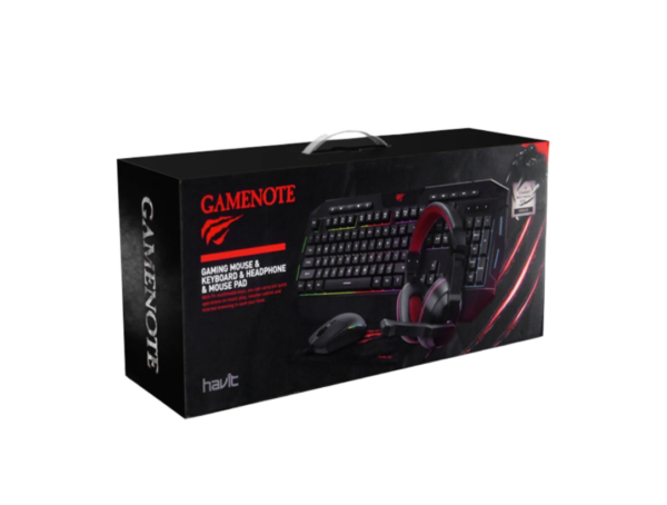 Havit Gaming Combo Set, Mouse + Keyboard + Headset + Mouse Pad (KB501CM) - Image 4