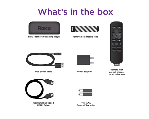 Roku Premiere, 4K HDR Streaming Media Player (3920R) - Image 3