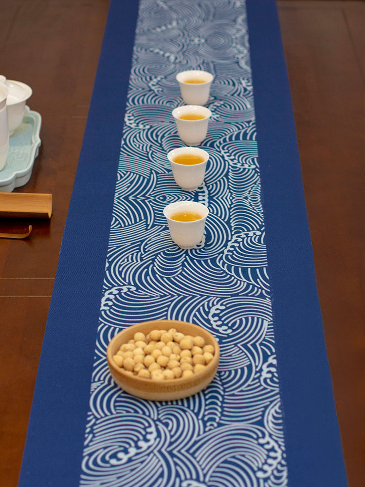 Tea Flag Cloth Table Flag Tablecloth 2 Tea Flag Cloth Table Flag Tablecloth - Image 2