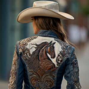 Autumn Retro Washed Long-Sleeve Denim Jacket