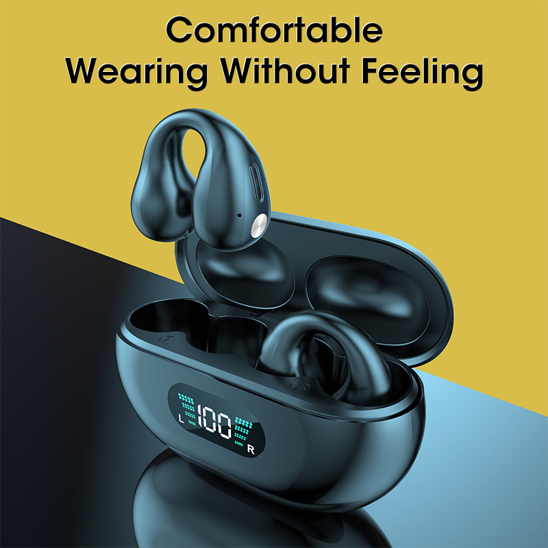 Bone Conduction Headphones TWS Earbuds Ear Clip Bluetooth 5.3 Touch Wireless 2 Bone Conduction Headphones TWS Earbuds Ear Clip Bluetooth 5.3 Touch Wireless - Image 2