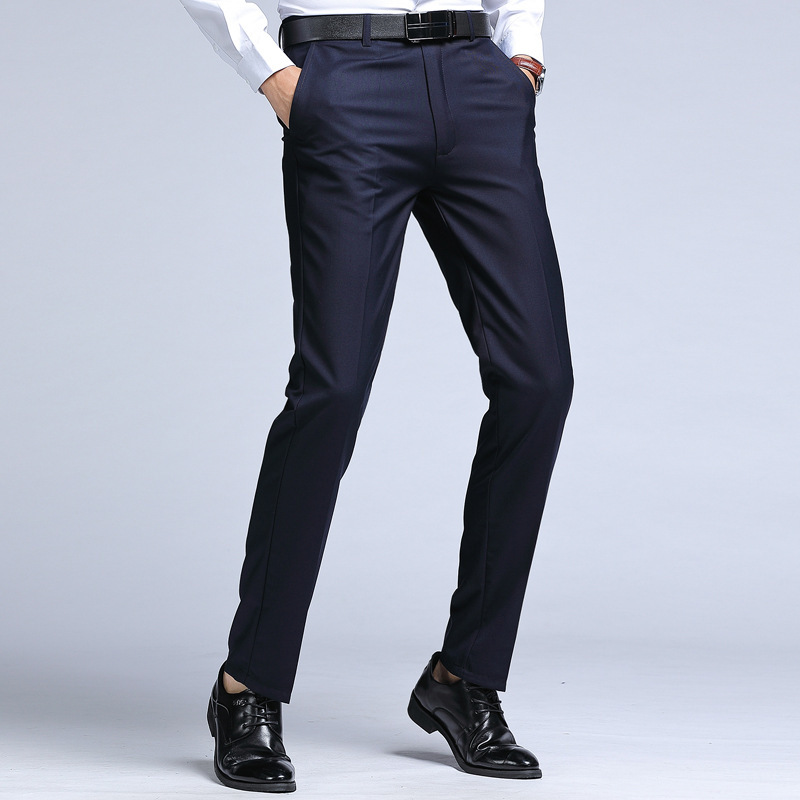 Men's Solid Color Versatile Straight Leg Suit Pants 5 Men's Solid Color Versatile Straight Leg Suit Pants - Image 5