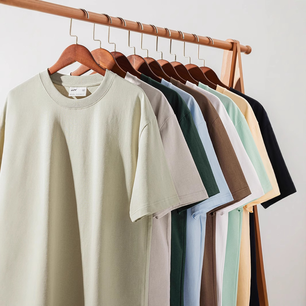 Xinjiang Cotton Heavyweight Cotton Short-sleeve T-shirt 2 Xinjiang Cotton Heavyweight Cotton Short-sleeve T-shirt - Image 2