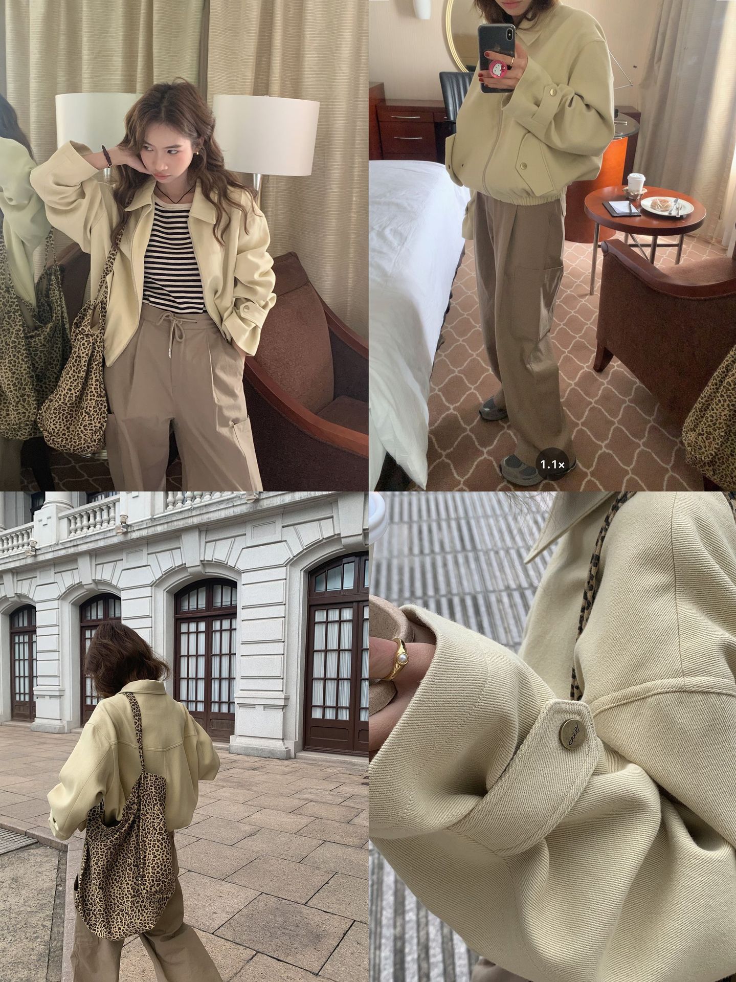 Casual Solid Color Lapel Long Sleeve Loose Slimming Zipper Coat 8 Casual Solid Color Lapel Long Sleeve Loose Slimming Zipper Coat - Image 8