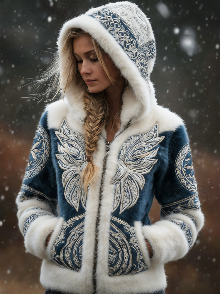 3D Digital Print Fashionable Retro New Zip-Up Hoodie For Fall Winter 10 3D Digital Print Fashionable Retro New Zip-Up Hoodie For Fall Winter - Image 10