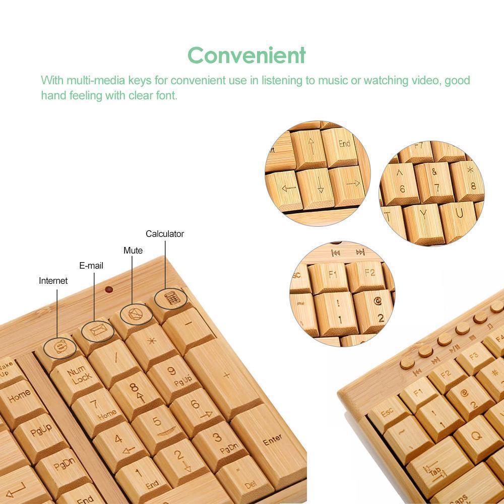 Bamboo Wireless Keyboard and Mouse Set 7 Bamboo Wireless Keyboard and Mouse Set - Image 7