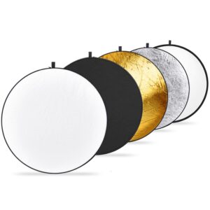 5-in-1 Light Reflector Panels 80cm, For Studio Or Outdoor Photography