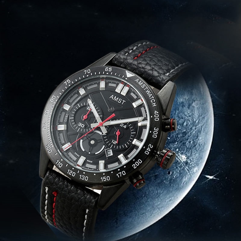 Emmett Steel Belt Six Hand Dial Quartz Watch 2 Emmett Steel Belt Six Hand Dial Quartz Watch - Image 2