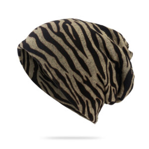 Men's And Women's Fashionable Zebra-print Hat