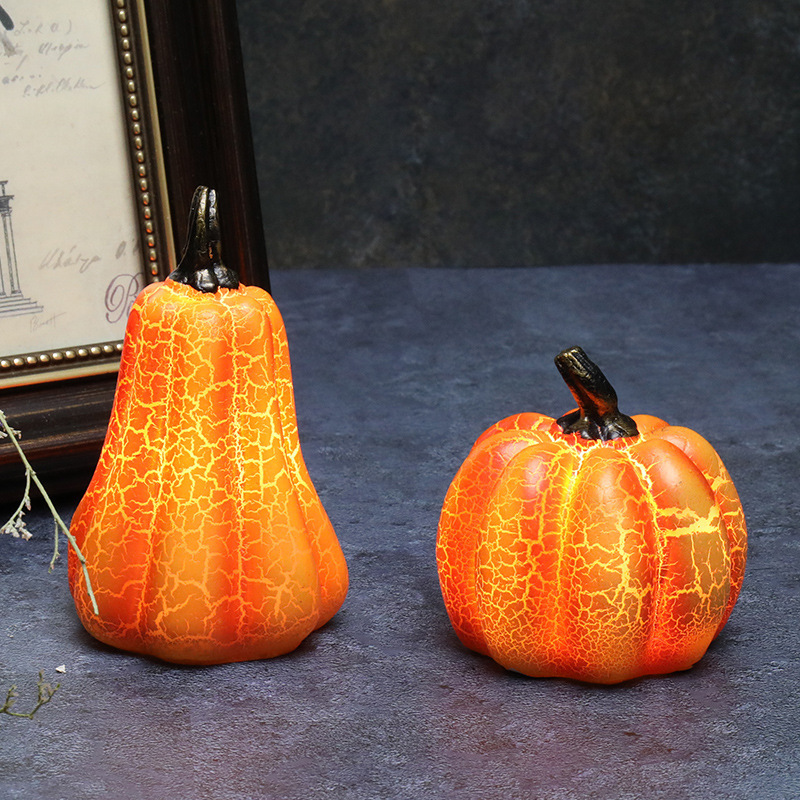 New Halloween Pumpkin Lantern Simulation Pumpkin LED Candle Lamp Resin Luminous Pumpkin 2 New Halloween Pumpkin Lantern Simulation Pumpkin LED Candle Lamp Resin Luminous Pumpkin - Image 2