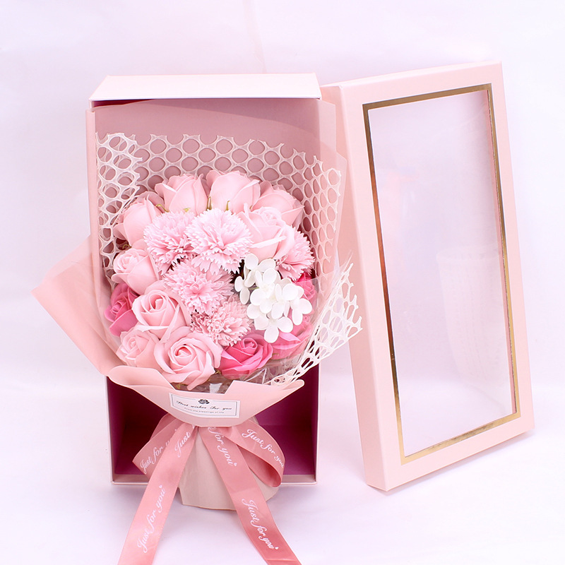 Valentine's Day Gift 19 Rose Soap Bouquet Gift Box 7 Valentine's Day Gift 19 Rose Soap Bouquet Gift Box - Image 7