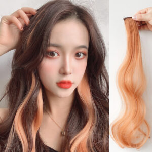 Curly Hair “Hanging Ears” Extensions – Highlighted Long Curly Wig, Face-Framing Side Pieces Popular Color Hairpiece for Women