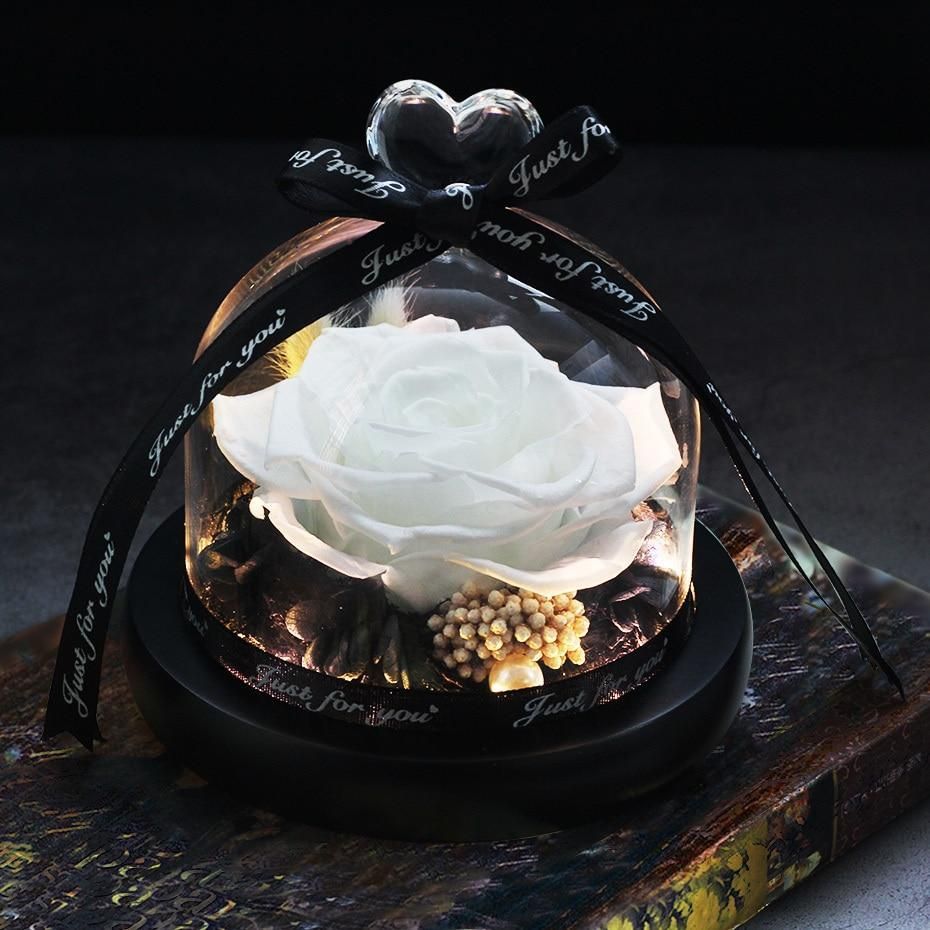 Valentine's Day Christmas Dried Flowers For Home Decor Wedding Gifts Dried Flowers Eternal Real Rose Home Decor With LED In Glass 10 Valentine's Day Christmas Dried Flowers For Home Decor Wedding Gifts Dried Flowers Eternal Real Rose Home Decor With LED In Glass - Image 10