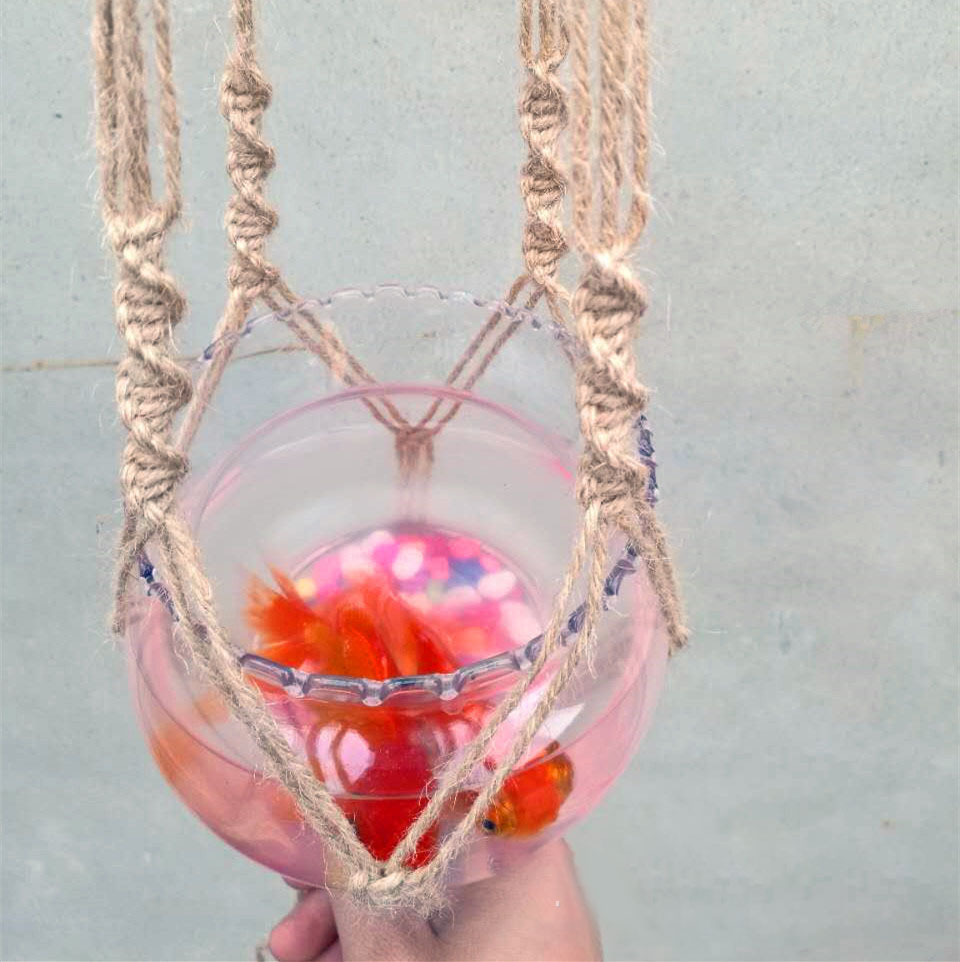 Flower Pot Net Bag Plant Greening Hanging 4 Flower Pot Net Bag Plant Greening Hanging - Image 4