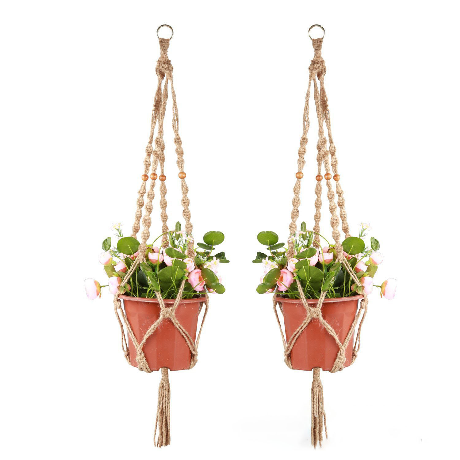 Flower Pot Net Bag Plant Greening Hanging 3 Flower Pot Net Bag Plant Greening Hanging - Image 3