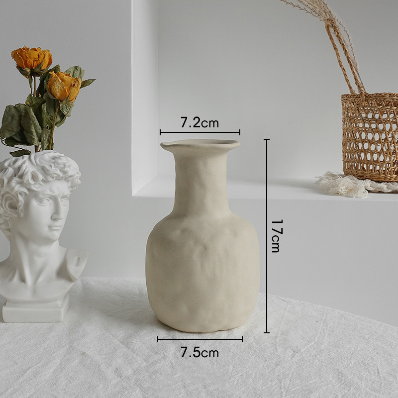 Simplicity Ceramic Vase Dry Flower Arrangement Home Decoration Ornament Living Room Display Art Vases 3 Simplicity Ceramic Vase Dry Flower Arrangement Home Decoration Ornament Living Room Display Art Vases - Image 3
