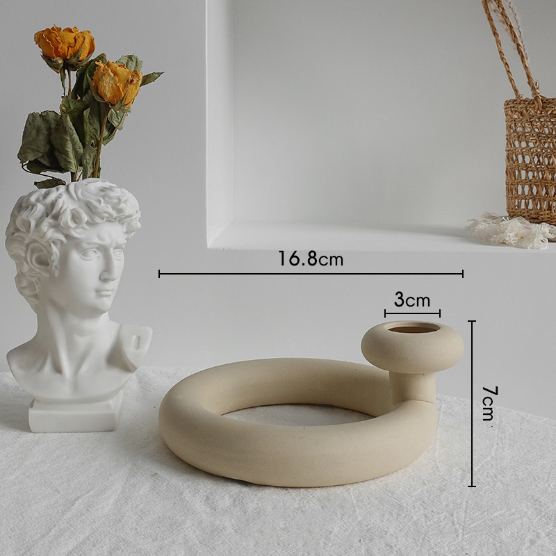 Simplicity Ceramic Vase Dry Flower Arrangement Home Decoration Ornament Living Room Display Art Vases 10 Simplicity Ceramic Vase Dry Flower Arrangement Home Decoration Ornament Living Room Display Art Vases - Image 10