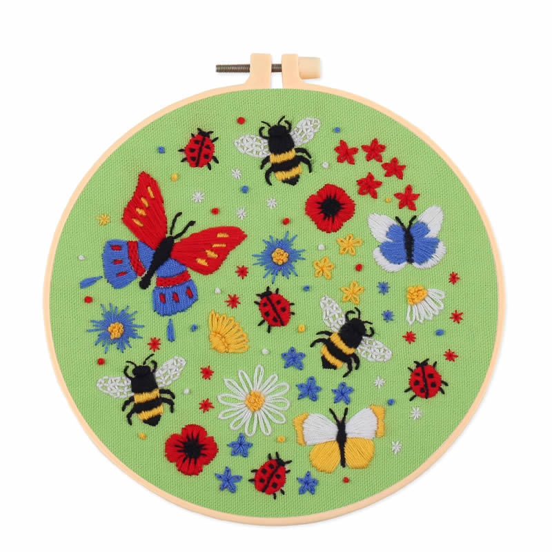 Bee Embroidered DIY Material Bag 2 Bee Embroidered DIY Material Bag - Image 2