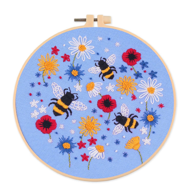 Bee Embroidered DIY Material Bag 4 Bee Embroidered DIY Material Bag - Image 4