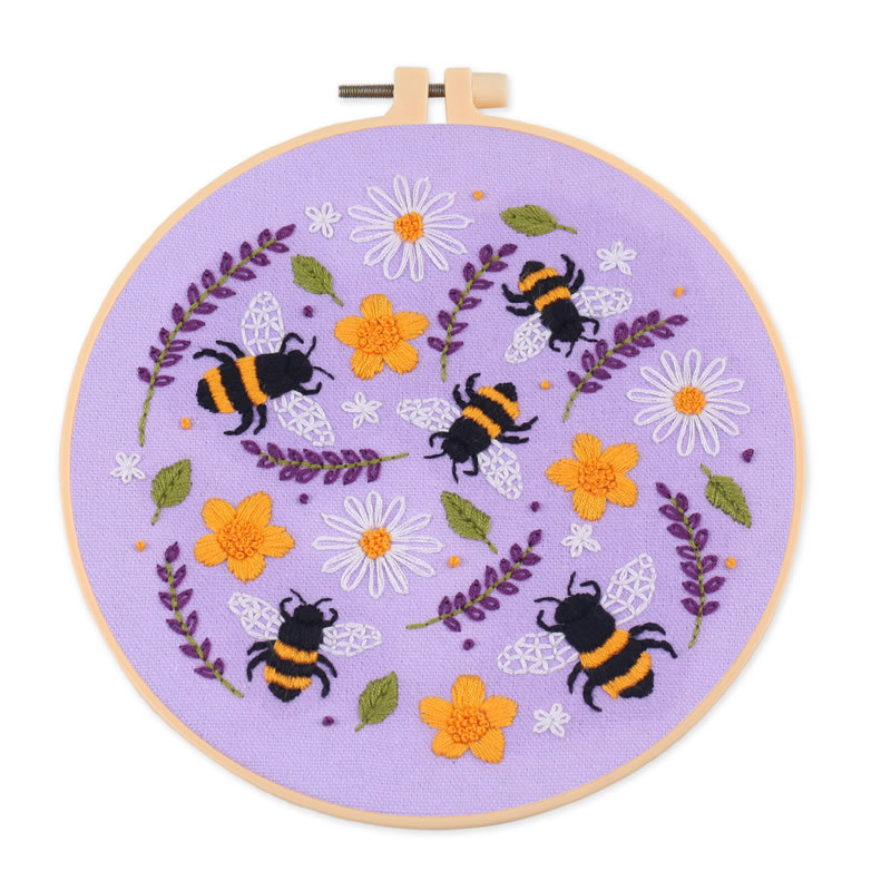 Bee Embroidered DIY Material Bag 5 Bee Embroidered DIY Material Bag - Image 5