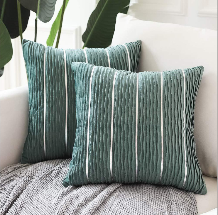 Simple Luxury Striped Velvet Pillow Cover Pillow Cushion Cover Pillow Case Covers for Sofa Flannel Velvet Sofa Cushion Cover 3 Simple Luxury Striped Velvet Pillow Cover Pillow Cushion Cover Pillow Case Covers for Sofa Flannel Velvet Sofa Cushion Cover - Image 3