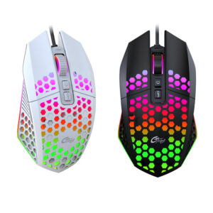 X801 Wired Game Mouse Hollow Luminous 8000Dpi