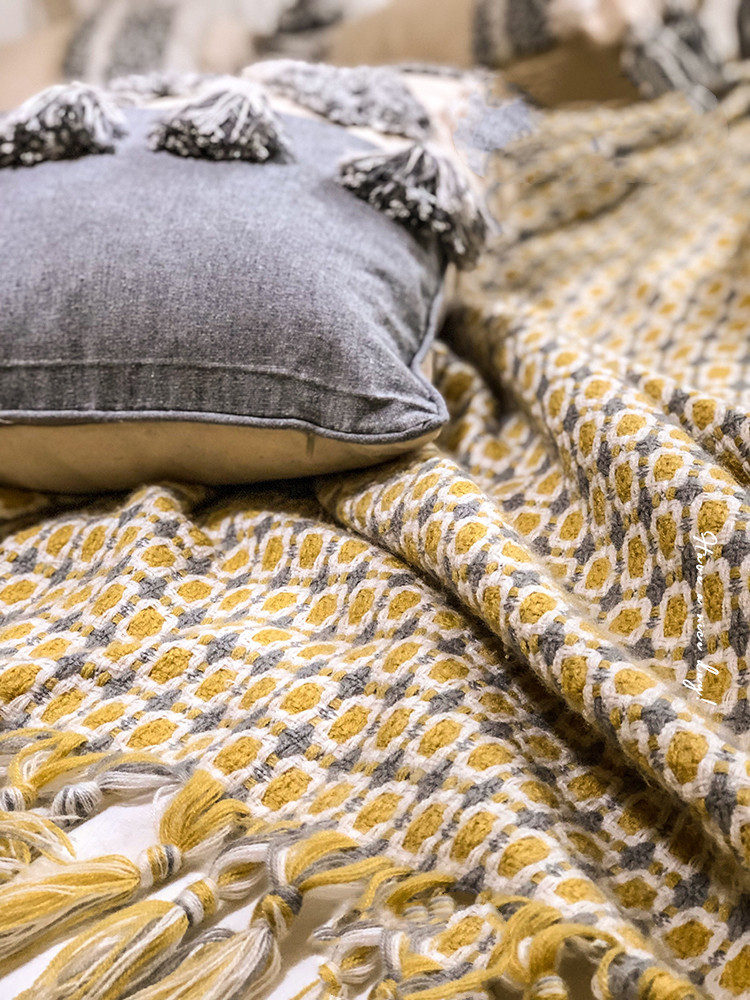 Sofa Blanket Cover Blanket Knitted Tassel Single Nap Blanket Batch Blanket 6 Sofa Blanket Cover Blanket Knitted Tassel Single Nap Blanket Batch Blanket - Image 6