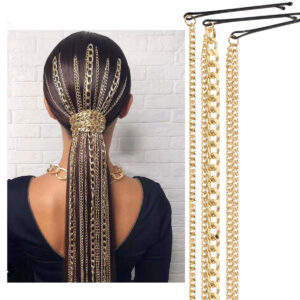 Women’s Hair Chain Wave Headpiece – Elegant Fashion Headdress Hair Accessory