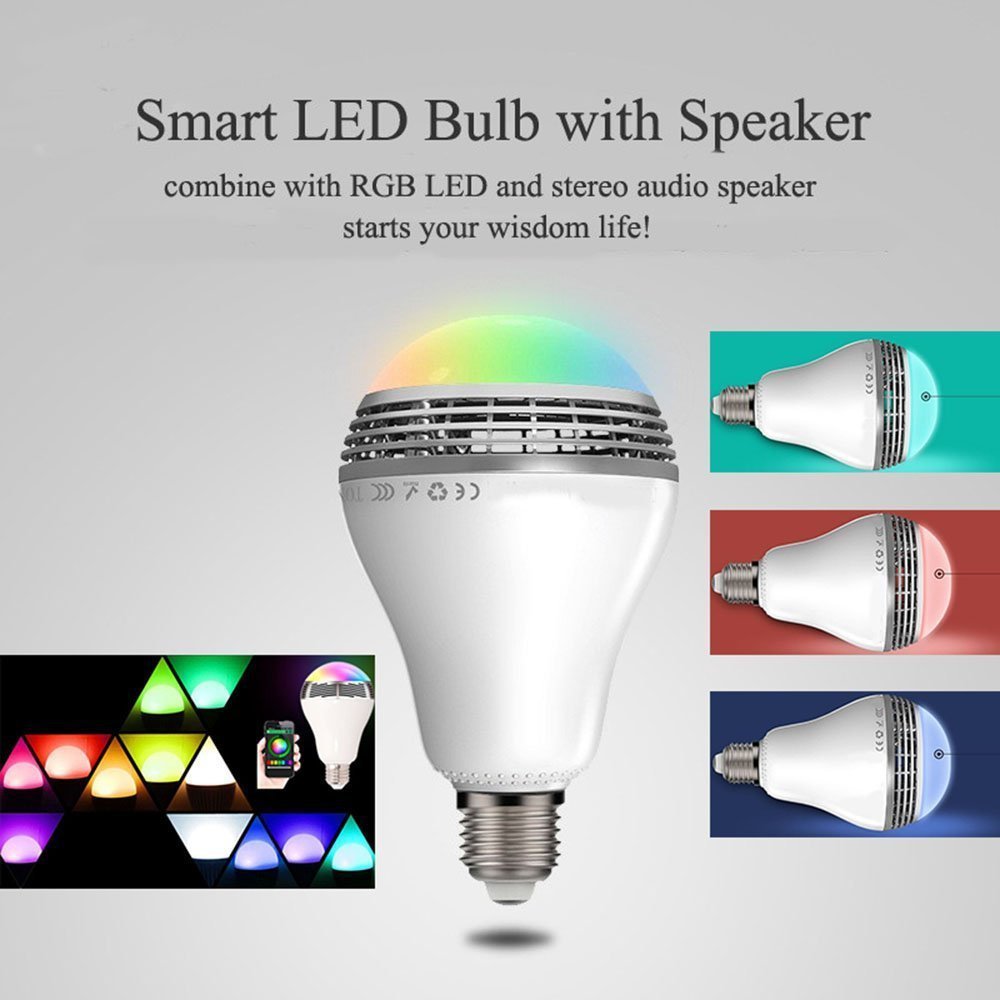 Creative Home LED Smart Bluetooth Speaker E27 Bulb Light 4 Creative Home LED Smart Bluetooth Speaker E27 Bulb Light - Image 4