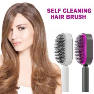 3D Hair Growth Comb Hairbrush Self-Cleaning Hair Brush  Self Cleaning Hair Brush For Women Massage Scalp Promote Blood Circulation Anti Hair Loss