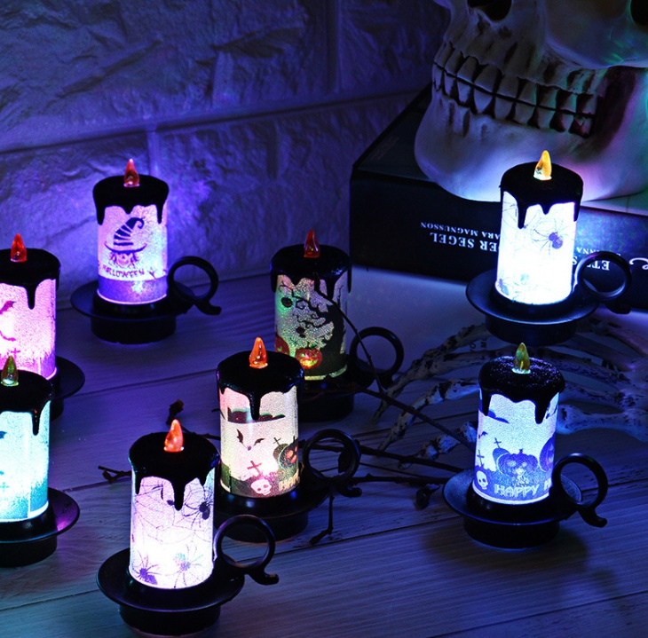 Halloween Decoration Props Candle Light Candle Cup LED Electronic Candle Light 2 Halloween Decoration Props Candle Light Candle Cup LED Electronic Candle Light - Image 2