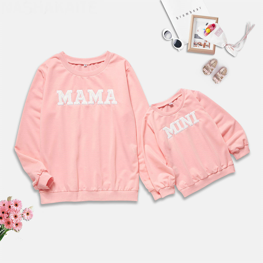 Explosive Letter Printed Sweater Parent-child Sweater 3 Explosive Letter Printed Sweater Parent-child Sweater - Image 3
