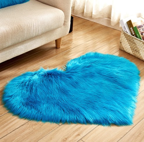Plush Heart Shaped Carpet Non-Slip Mat Fluffy Rug Floor Mat Blanket Sofa Cushion Foot Pad Carpets For Living Room Home Decor 3 Plush Heart Shaped Carpet Non-Slip Mat Fluffy Rug Floor Mat Blanket Sofa Cushion Foot Pad Carpets For Living Room Home Decor - Image 3