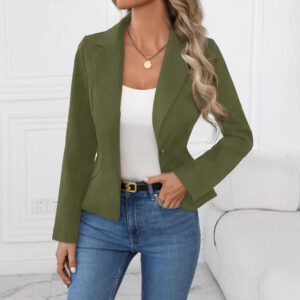 High-end Solid-color Womens Blazer