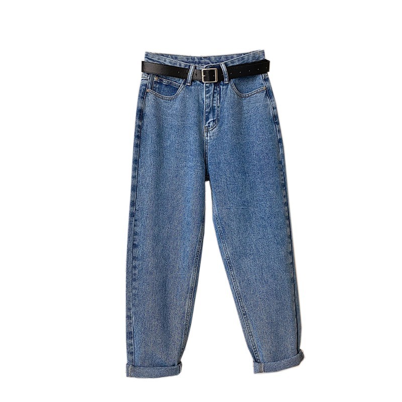 Straight-leg Cropped Slimming Carrot-shaped Dad Jeans For Petite Frames 4 Straight-leg Cropped Slimming Carrot-shaped Dad Jeans For Petite Frames - Image 4