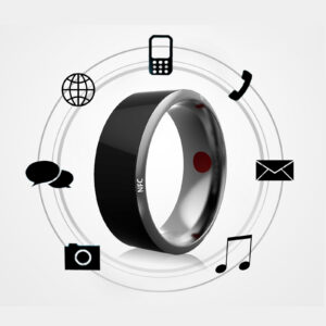 Smart Ring Wearable Device Multi Functional Black High-Tech