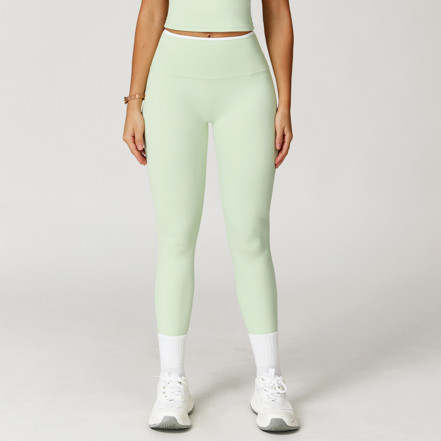 Yoga Pants High-Waist Contrasting Color Quick-Dry Trousers 2 Yoga Pants High-Waist Contrasting Color Quick-Dry Trousers - Image 2