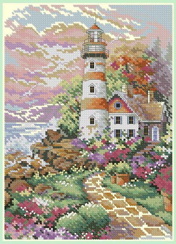 Lighthouse Cross Stitch Kit 1 Lighthouse Cross Stitch Kit