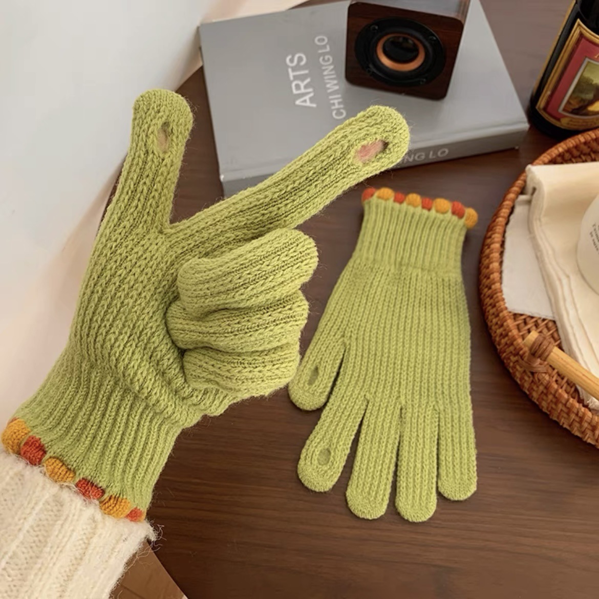 Winter Fingerless Knitted Gloves Touchscreen Warm Windproof 7 Winter Fingerless Knitted Gloves Touchscreen Warm Windproof - Image 7