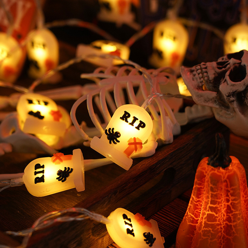 PVC Soft Material Halloween Lighting Chain Pumpkin Ghost Bat Modeling Lamp Indoor And Outdoor Home Decoration 4 PVC Soft Material Halloween Lighting Chain Pumpkin Ghost Bat Modeling Lamp Indoor And Outdoor Home Decoration - Image 4