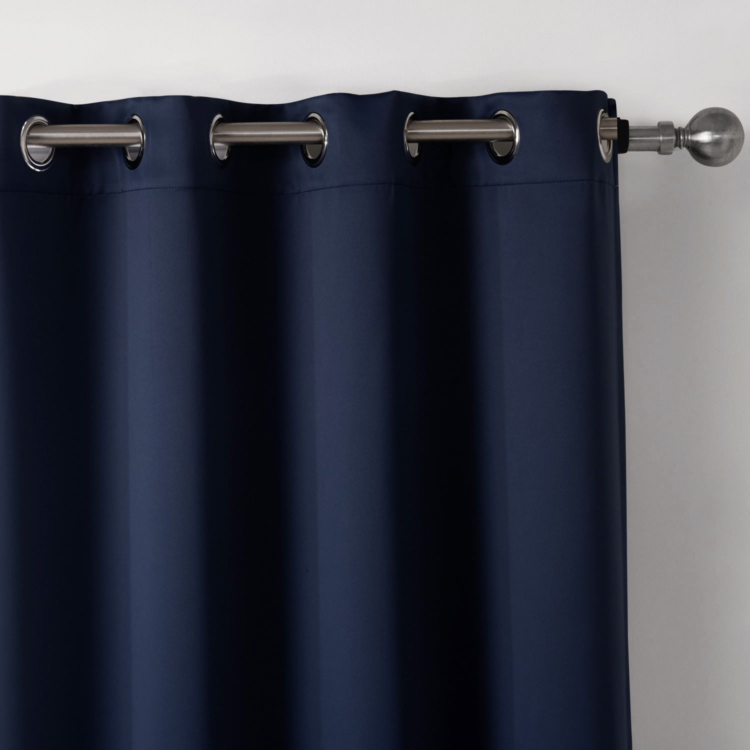 Dark Blue Bedroom Blackout Fabric Printed Curtains 1 Dark Blue Bedroom Blackout Fabric Printed Curtains