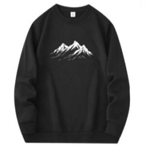 Fleece-lined Crew Neck Sweater Business Attire Activities