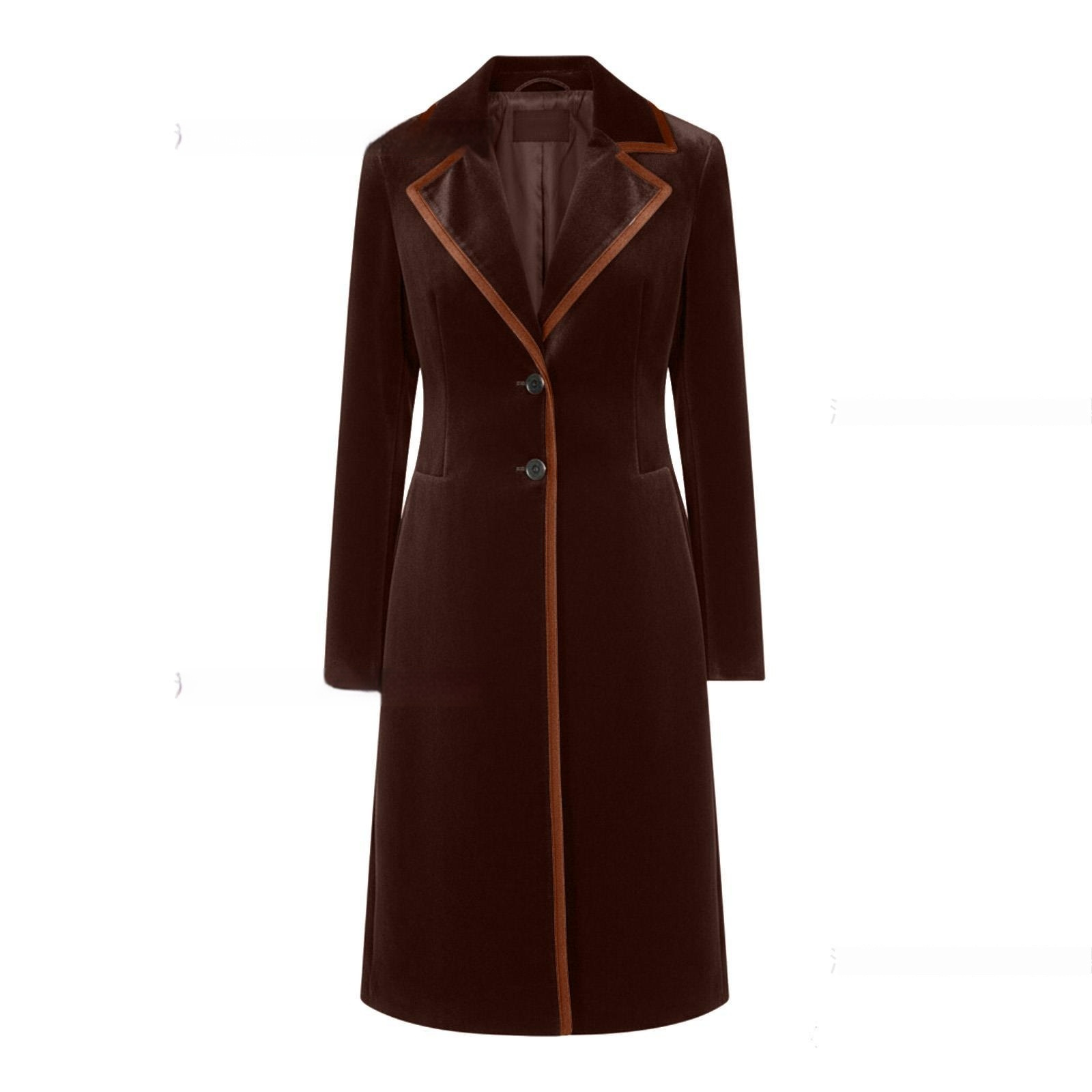 Stylish And Sophisticated Velvet Coat For Women 3 Stylish And Sophisticated Velvet Coat For Women - Image 3