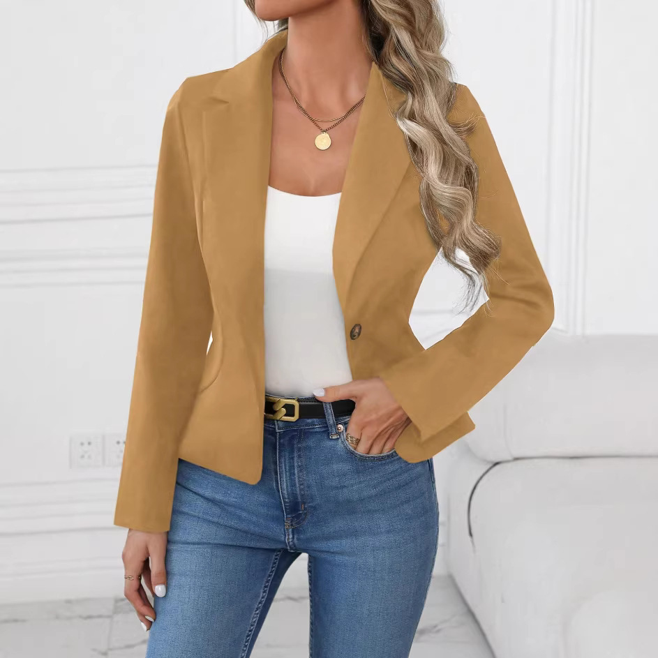 High-end Solid-color Blazer for Women 8 High-end Solid-color Blazer for Women - Image 8