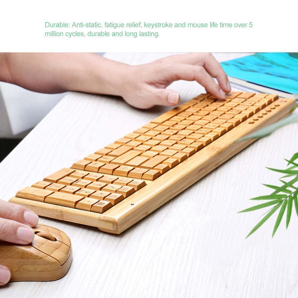 Bamboo Wireless Keyboard and Mouse Set 3 Bamboo Wireless Keyboard and Mouse Set - Image 3