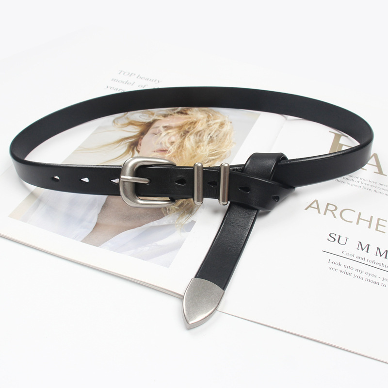 Korean Artistic Youth Silver Buckle Women's Slender Waist 4 Korean Artistic Youth Silver Buckle Women's Slender Waist - Image 4