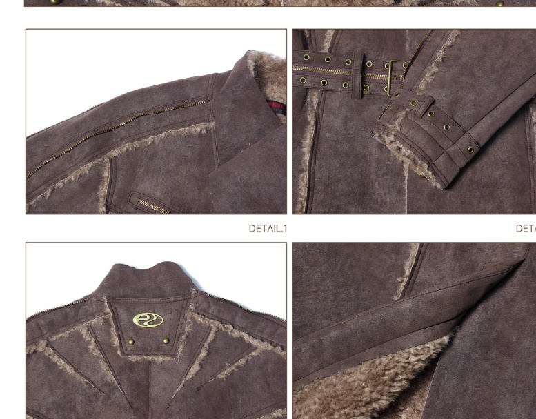 All-in-one Eco-friendly Suede Lambswool Long Coat 2 All-in-one Eco-friendly Suede Lambswool Long Coat - Image 2