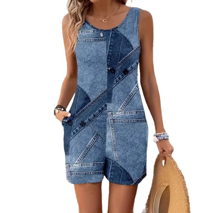 3D-printed Button-back Casual Suspender Pants 7 3D-printed Button-back Casual Suspender Pants - Image 7