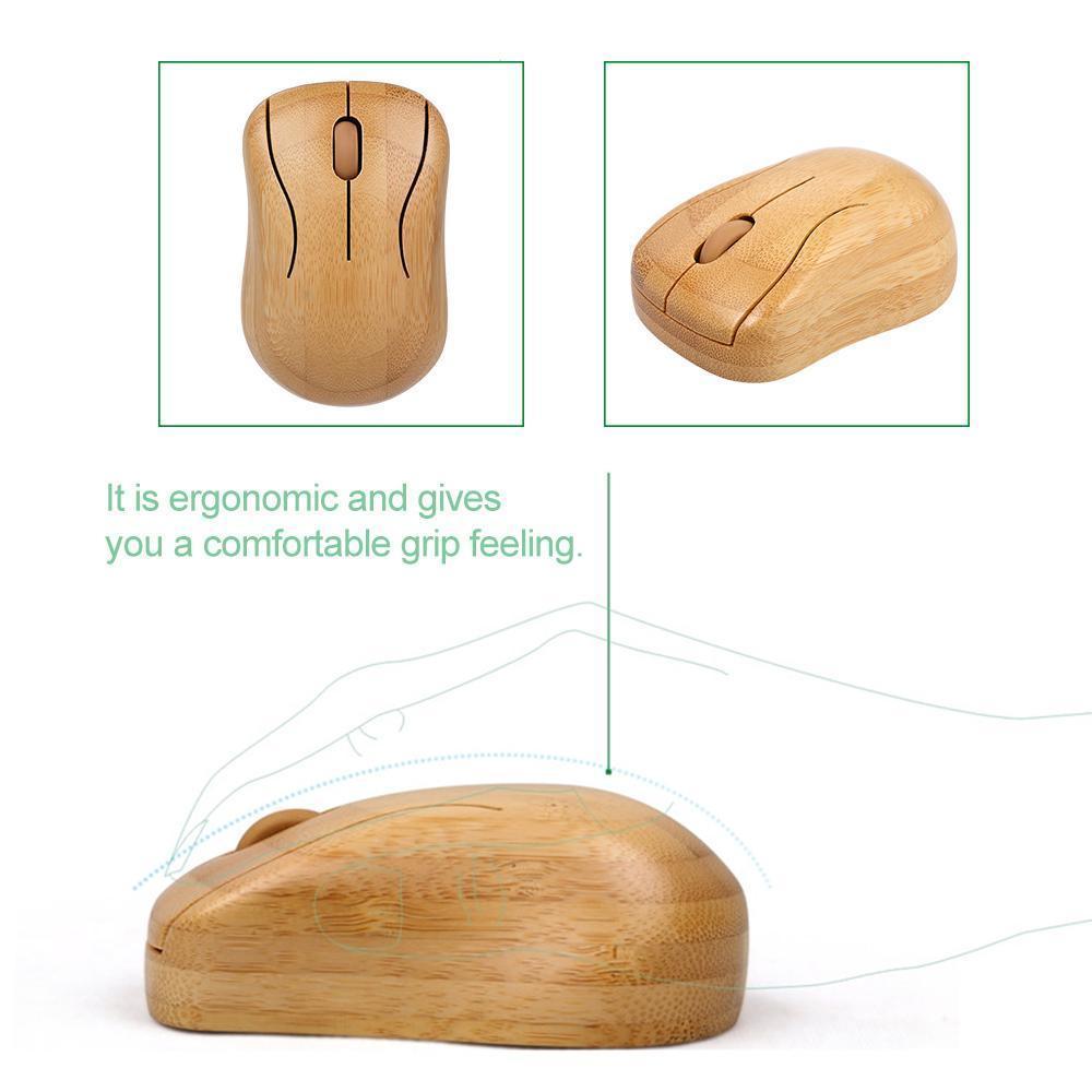 Bamboo Wireless Keyboard and Mouse Set 2 Bamboo Wireless Keyboard and Mouse Set - Image 2