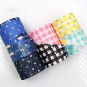 25mm Plaid Laser Silver Thermal Transfer Thread Ribbon